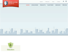 Tablet Screenshot of mobilelearningacademy.org